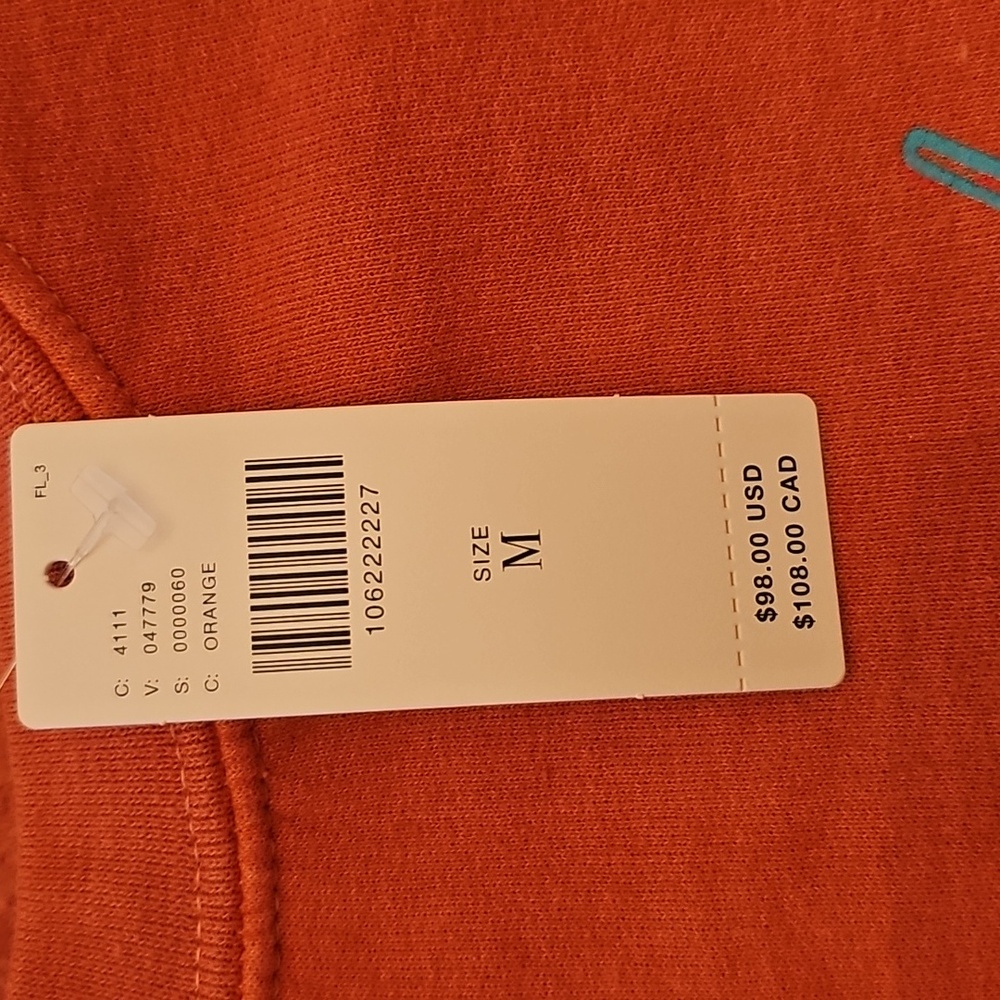 Anthropologie Orange Graphic Crewneck Sweatshirt - Picture 5 of 7